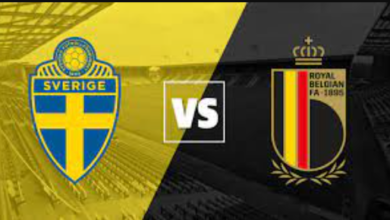 sweden national football team vs belgium national football team lineups